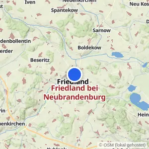 Kartenvorschau Friedland bei Neubrandenburg