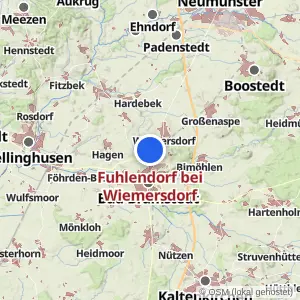 Kartenvorschau Fuhlendorf bei Wiemersdorf