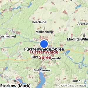 Kartenvorschau Fürstenwalde - Spree