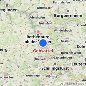 Kartenvorschau Gebsattel