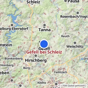 Kartenvorschau Gefell bei Schleiz