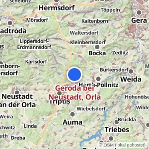 Kartenvorschau Geroda bei Neustadt, Orla