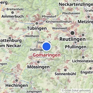 Kartenvorschau Gomaringen