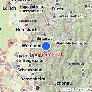 Kartenvorschau Gorxheimertal