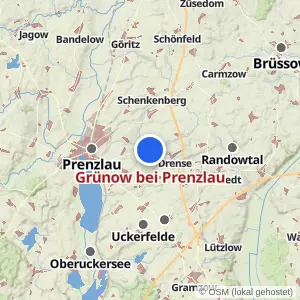Kartenvorschau Grünow bei Prenzlau