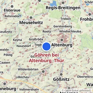 Kartenvorschau Göhren bei Altenburg, Thür