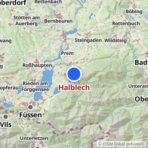 Kartenvorschau Halblech