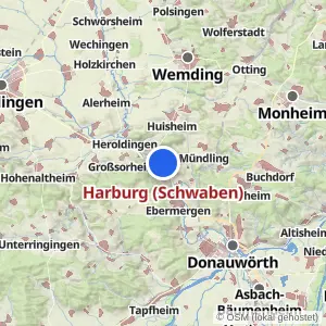 Kartenvorschau Harburg (Schwaben)