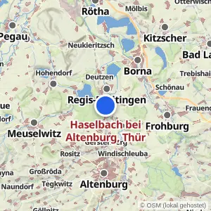 Kartenvorschau Haselbach bei Altenburg, Thür