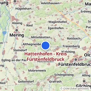 Kartenvorschau Hattenhofen - Kreis Fürstenfeldbruck