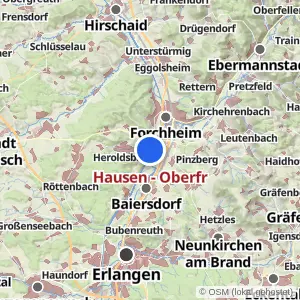 Kartenvorschau Hausen - Oberfr