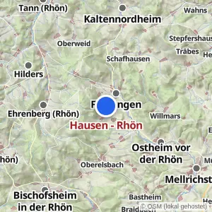 Kartenvorschau Hausen - Rhön