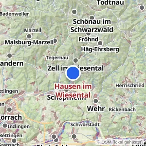 Kartenvorschau Hausen im Wiesental