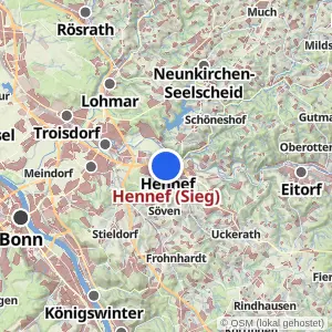 Kartenvorschau Hennef (Sieg)