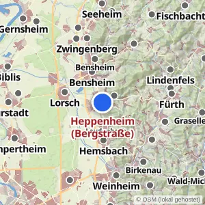 Kartenvorschau Heppenheim (Bergstraße)