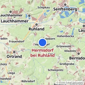 Kartenvorschau Hermsdorf bei Ruhland