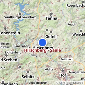 Kartenvorschau Hirschberg - Saale