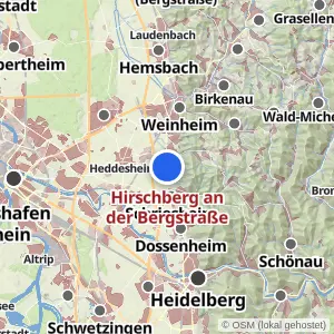 Kartenvorschau Hirschberg an der Bergstraße