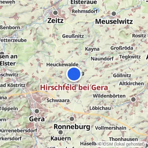 Kartenvorschau Hirschfeld bei Gera