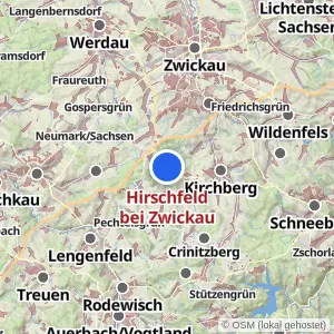 Kartenvorschau Hirschfeld bei Zwickau