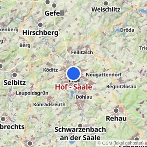 Kartenvorschau Hof - Saale