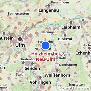 Kartenvorschau Holzheim bei Neu-Ulm