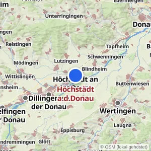 Kartenvorschau Höchstädt a.d.Donau