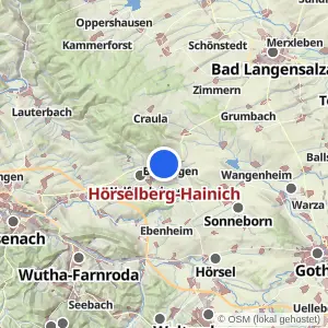 Kartenvorschau Hörselberg-Hainich