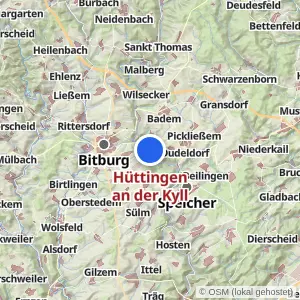Kartenvorschau Hüttingen an der Kyll