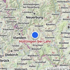 Kartenvorschau Hüttingen bei Lahr