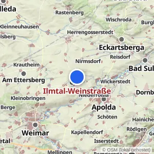 Kartenvorschau Ilmtal-Weinstraße