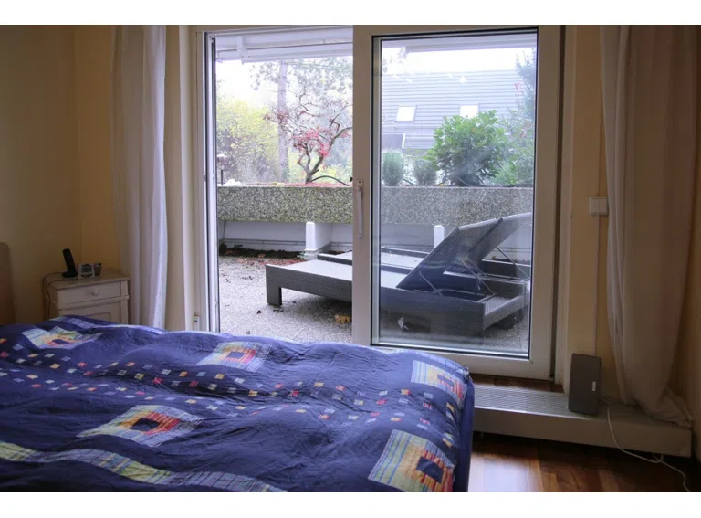 aus dem Bett auf die Sonnenliege