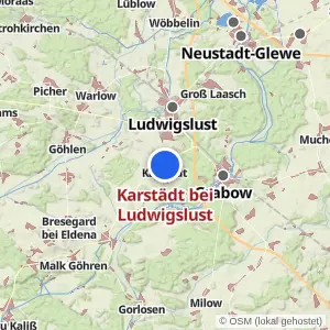 Kartenvorschau Karstädt bei Ludwigslust