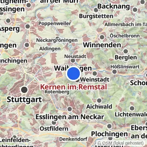 Kartenvorschau Kernen im Remstal
