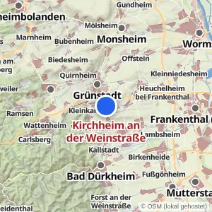 Kartenvorschau Kirchheim an der Weinstraße