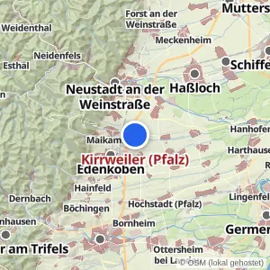 Kartenvorschau Kirrweiler (Pfalz)