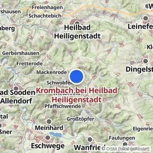 Kartenvorschau Krombach bei Heilbad Heiligenstadt