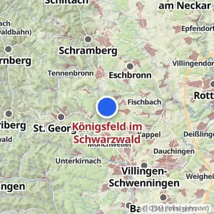 Kartenvorschau Königsfeld im Schwarzwald