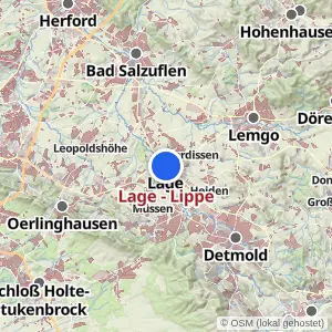 Kartenvorschau Lage - Lippe