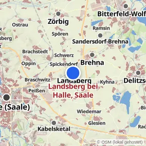 Kartenvorschau Landsberg bei Halle, Saale