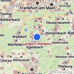 Kartenvorschau Langen (Hessen)