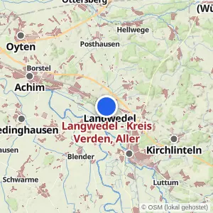 Kartenvorschau Langwedel - Kreis Verden, Aller