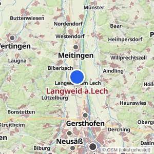 Kartenvorschau Langweid a.Lech