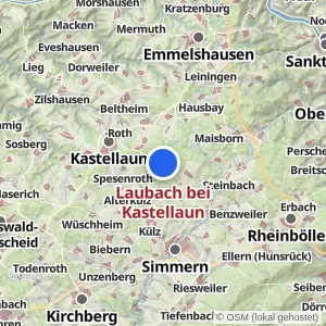 Kartenvorschau Laubach bei Kastellaun