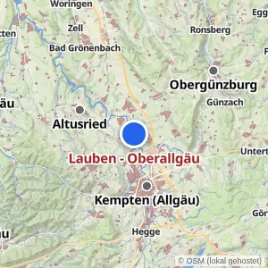 Kartenvorschau Lauben - Oberallgäu