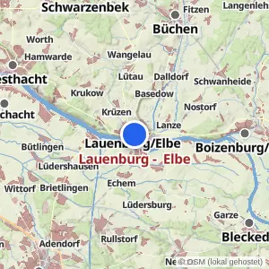 Kartenvorschau Lauenburg -  Elbe