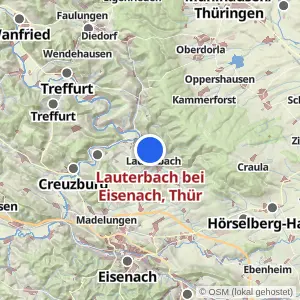 Kartenvorschau Lauterbach bei Eisenach, Thür