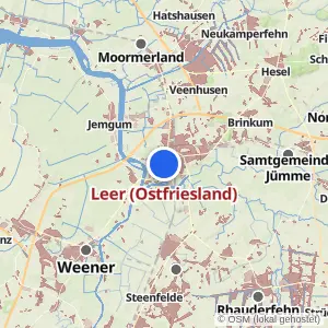 Kartenvorschau Leer (Ostfriesland)