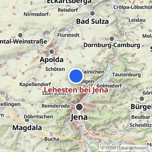 Kartenvorschau Lehesten bei Jena