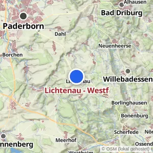 Kartenvorschau Lichtenau - Westf